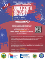 Juneteenth Art Showcase 2024 Flyer 2