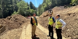 Supervisor Mueller surveys road work