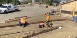 Tunitas Creek Beach ADA Trail - placing steel edging November 2024