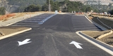 Tunitas Creek Beach Parking Lot paved and striped November 2024