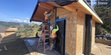 Tunitas Creek Beach Restroom OSB siding being installed November 2024