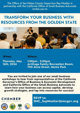 Menlo Park Small Business Workshop May 16, 2024