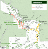 Sam McDonald Park Trail Closures